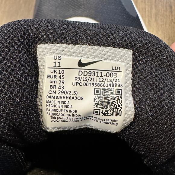 Nike Fly.By Mid 3 Black/White Mens Size 11 - Picture 7 of 10